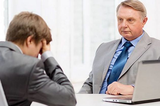 Talking to boss Talking to boss